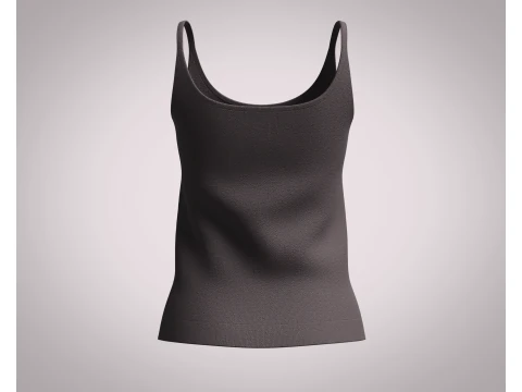 Ladies Tank Tops - 6 Styles Pack 3D Model