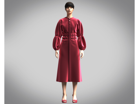 Ladies Leisure Dress Modèle 3D
