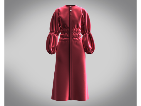 Ladies Leisure Dress 3D Model