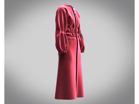 Ladies Leisure Dress 3D Model