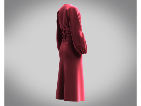 Ladies Leisure Dress 3D Model