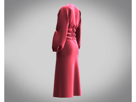 숙녀 레저 드레스 3D 모델