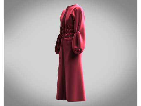 Ladies Leisure Dress 3D Model