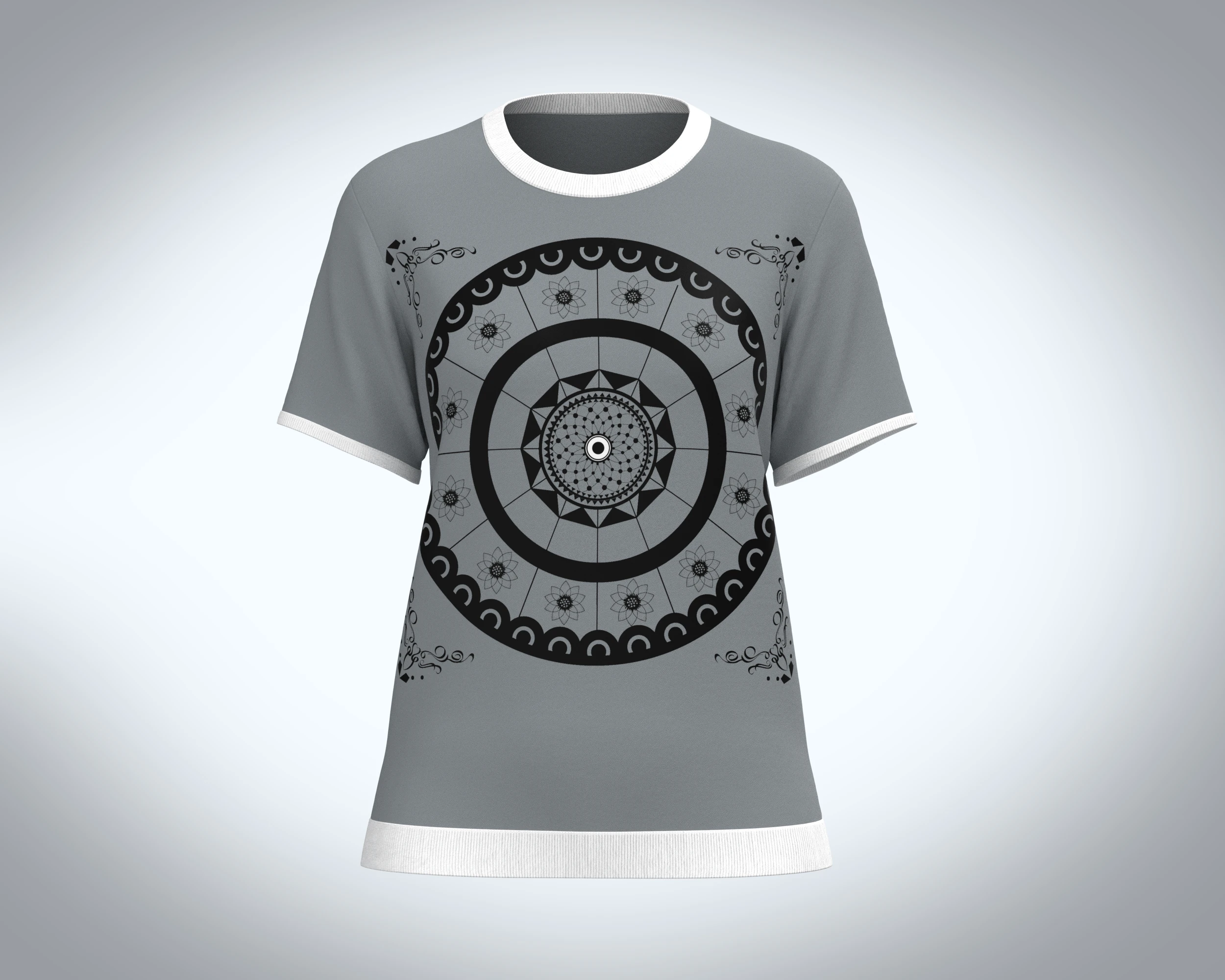 Ladies Igneous Rock T-Shirt 3D Model .c4d .max .obj .3ds .fbx .stl .blend