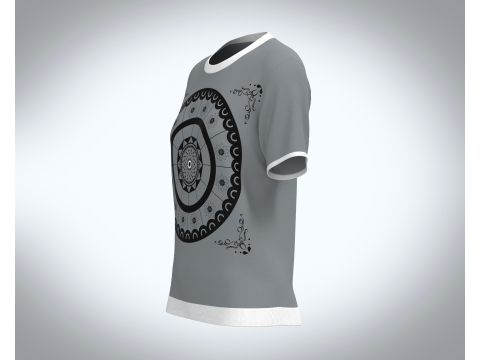 Ladies Igneous Rock T-Shirt 3D मॉडल