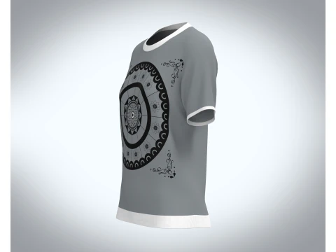 Ladies Igneous Rock T-Shirt 3D Model