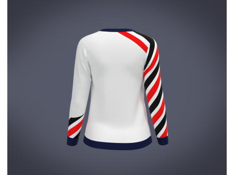 Ladies Full Sleeve T-Shirt 3D Модель