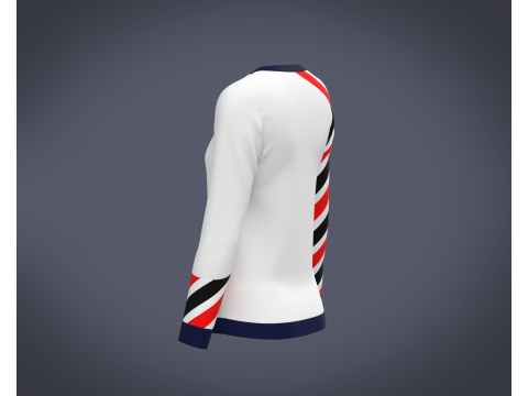Ladies Full Sleeve T-Shirt 3D Модель
