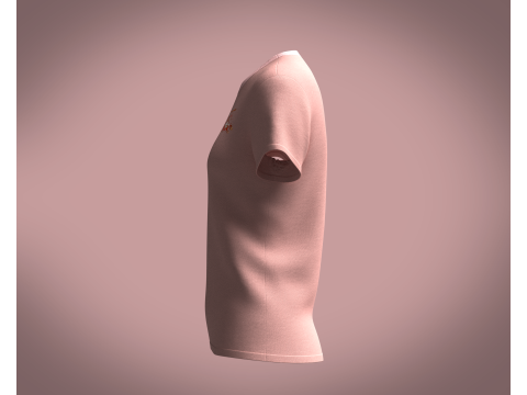 Ladies Pink Tops Modello 3D