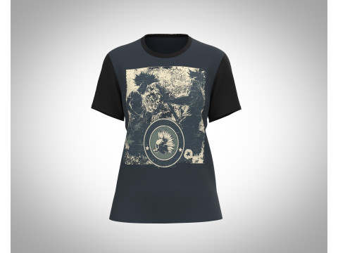 Ladies Print T-Shirt 3D Model