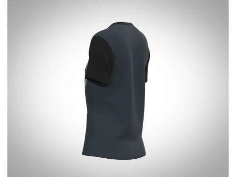 Ladies Print T-Shirt 3D Model