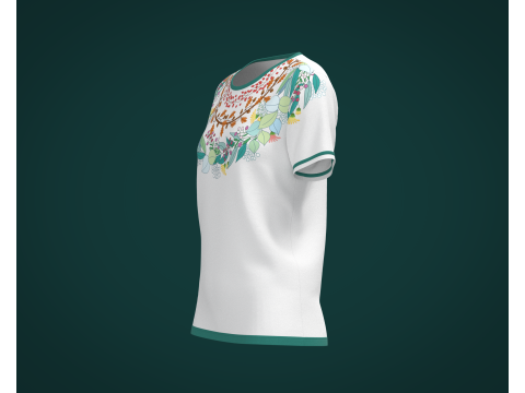 Ladies Print Tops V2 3D 모델
