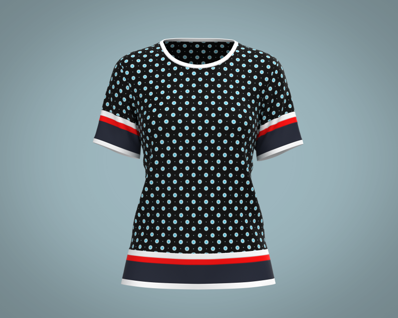 Ladies Print Tops V3 3D Model .c4d .max .obj .3ds .fbx .stl .blend 