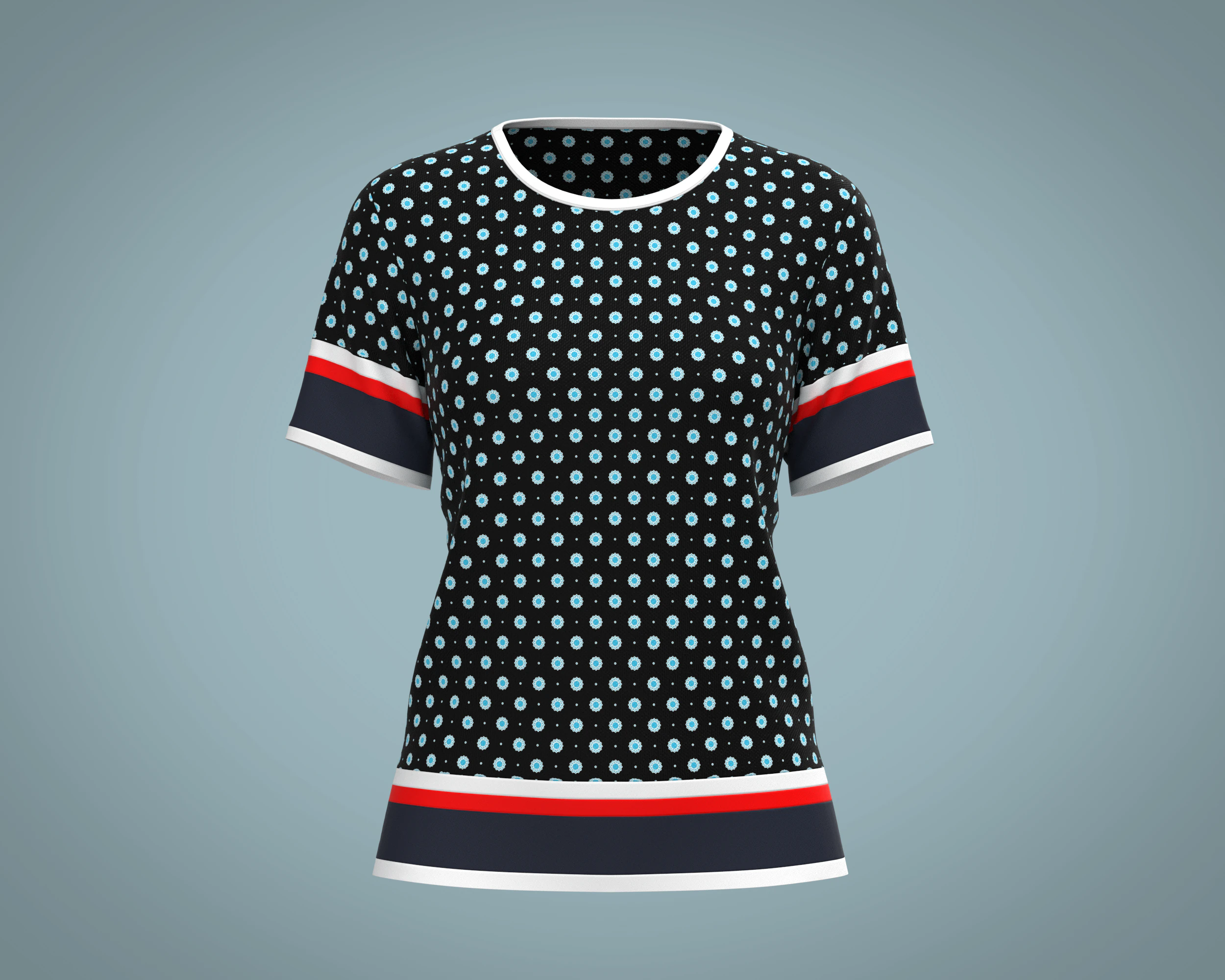 Ladies Print Tops V3 3D Model .c4d .max .obj .3ds .fbx .stl .blend 