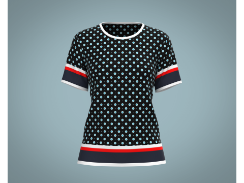 Ladies Print Tops V3 Modelo 3D