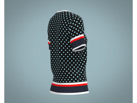 Ladies Print Tops V3 3D Model