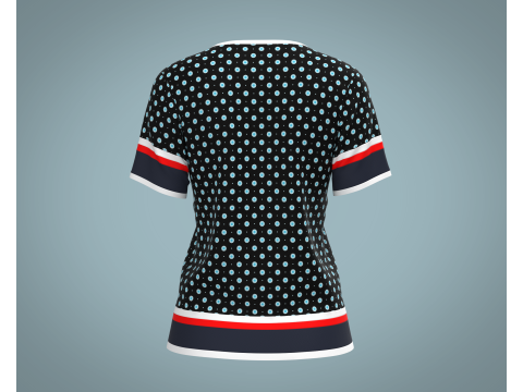 Ladies Print Tops V3 3D Model