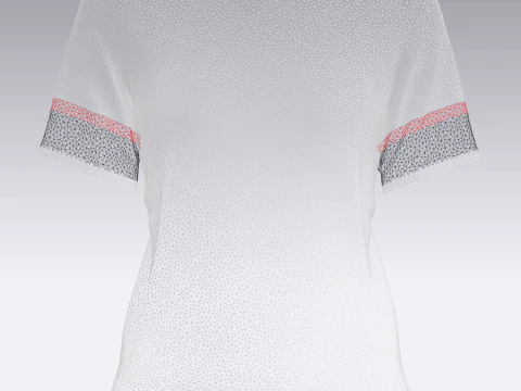 Ladies Print Tops V3 3D Model