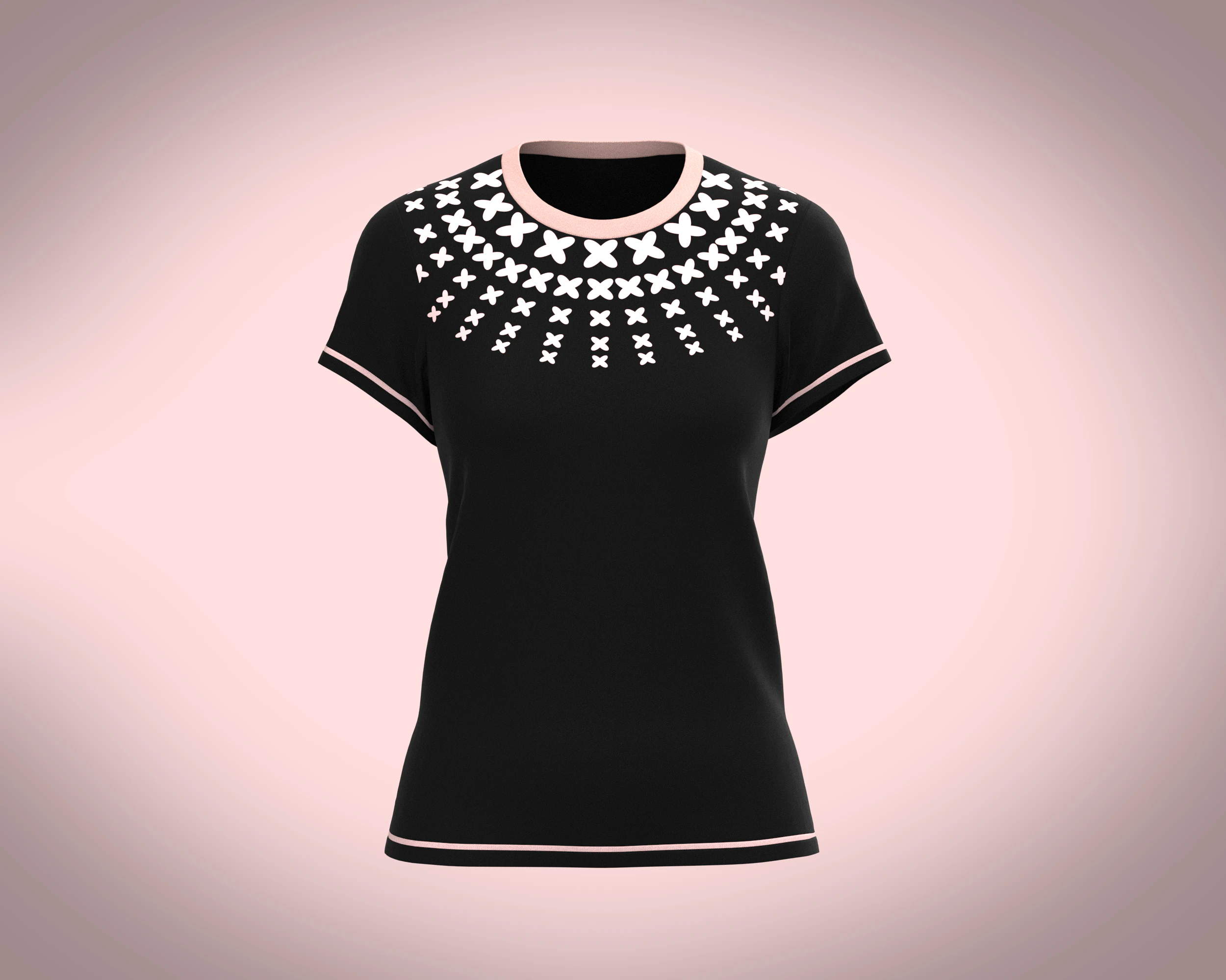 Ladies Print Tops 3D Model .c4d .max .obj .3ds .fbx .stl .blend 