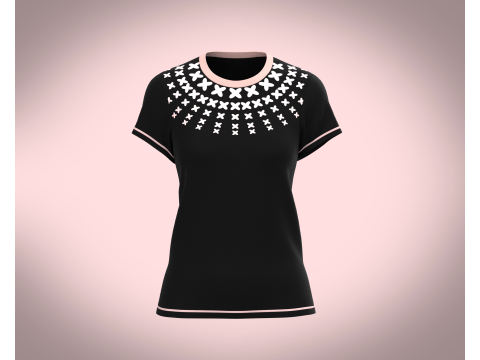 Ladies Print Tops 3Dモデル