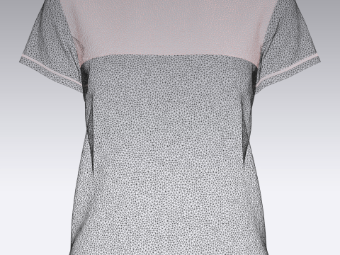 Ladies Print Tops 3D-Modell
