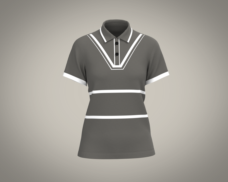 Ladies Polo Tops V2 3D Model .c4d .max .obj .3ds .fbx .stl .blend 