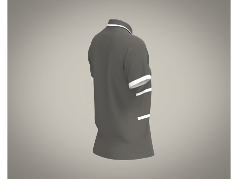 Ladies Polo Tops V2 3D Model