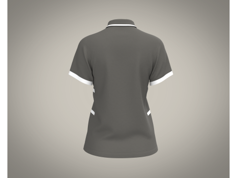 Ladies Polo Tops V2 3D Model