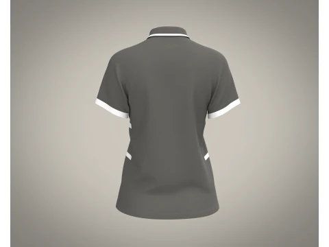 Ladies Polo Tops V2 3D Model