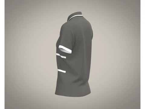 Ladies Polo Tops V2 3D Model