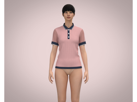 Ladies Polo 3D 모델