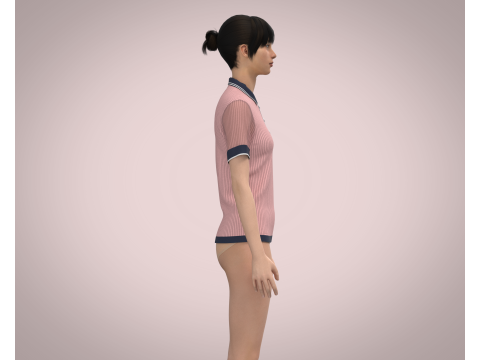 Ladies Polo 3D 모델