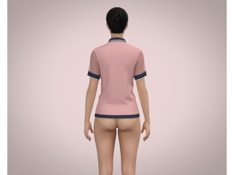 Ladies Polo 3D 모델