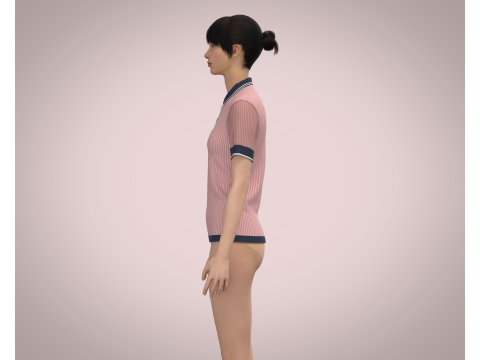 Ladies Polo 3D 모델