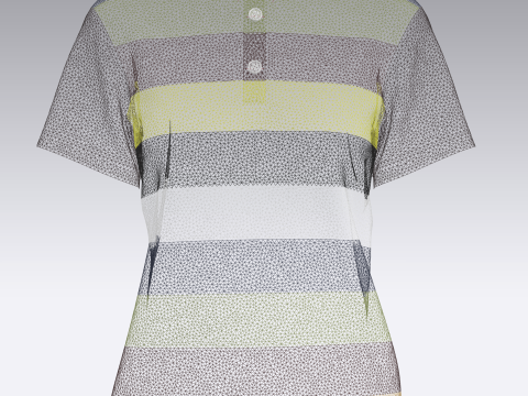 Ladies Polo Tops V1 3D Model
