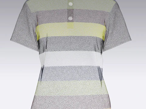 Ladies Polo Tops V1 3D Model