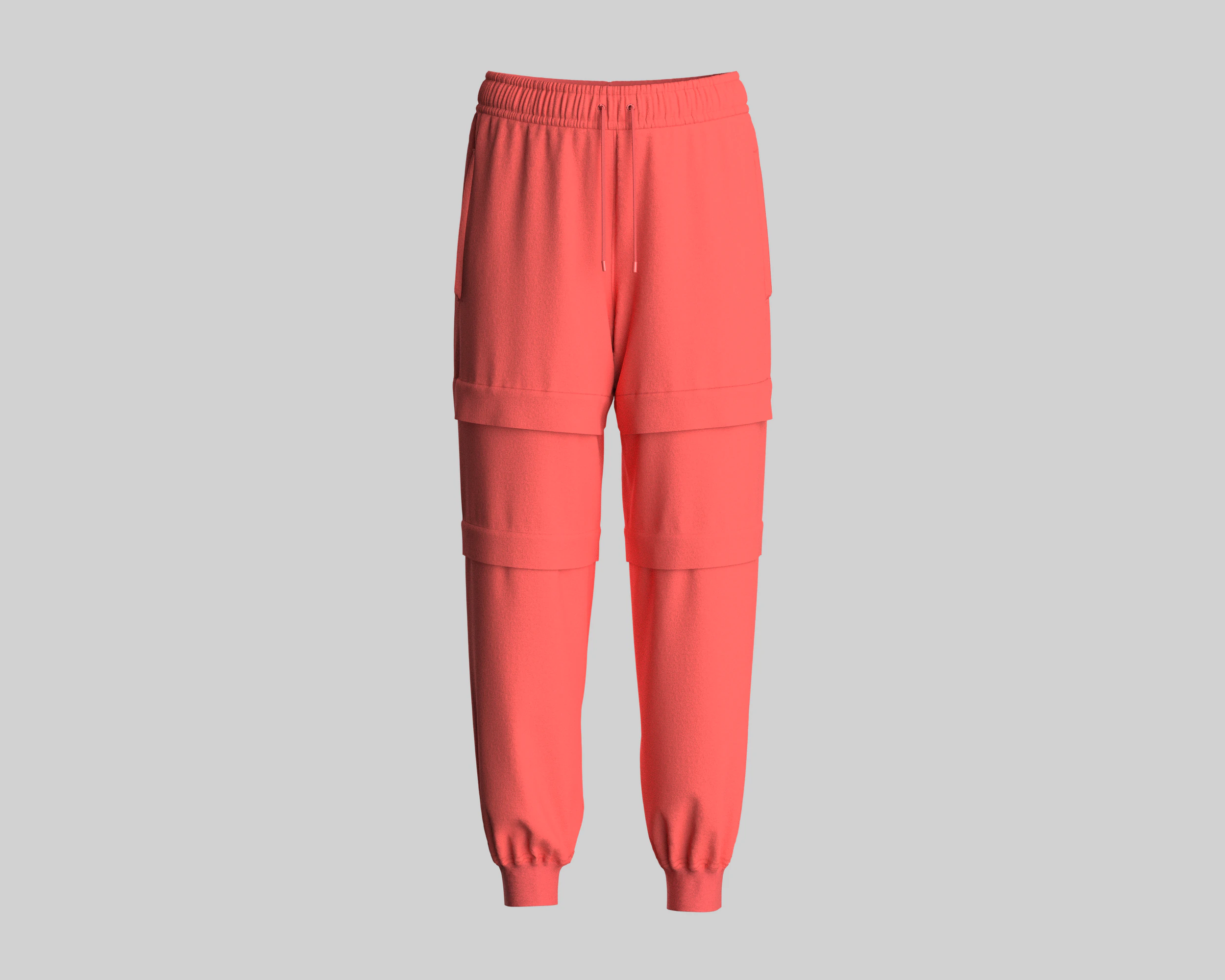 Ladies Jogger - Red 3D Model .c4d .max .obj .3ds .fbx .stl .blend 