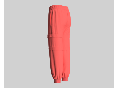 Ladies Jogger - Red 3D-Modell