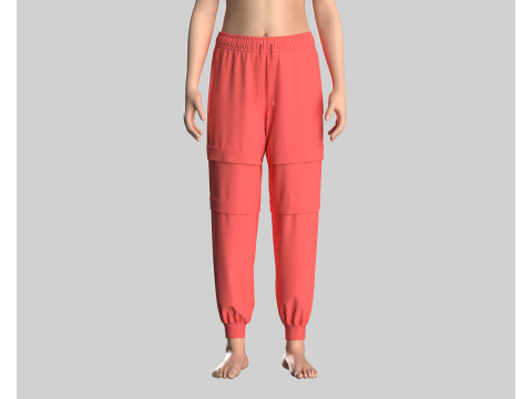 Ladies Jogger - Red 3D-Modell