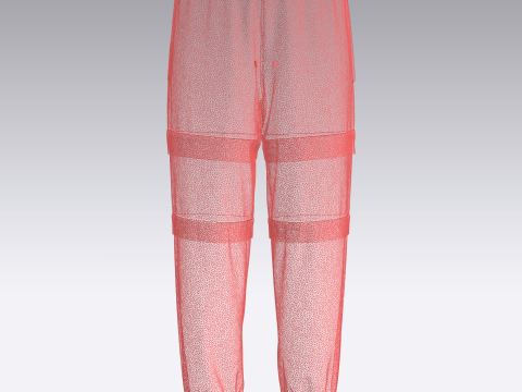 Ladies Jogger - Red 3D-Modell