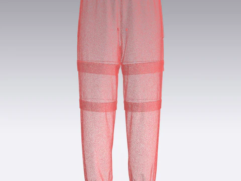 Ladies Jogger - Red 3D Model