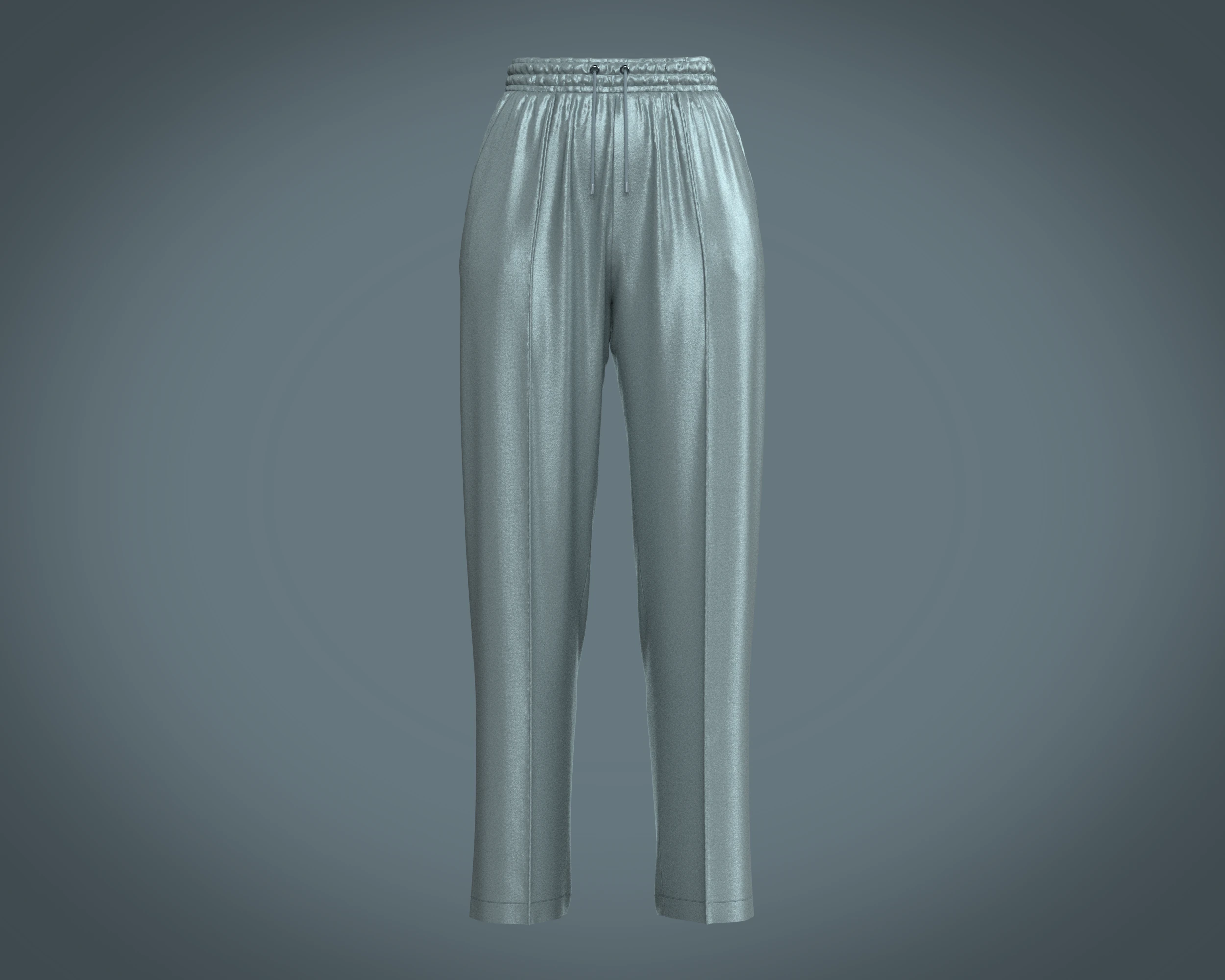 Ladies Silk Jogger 3D Model .c4d .max .obj .3ds .fbx .stl .blend 