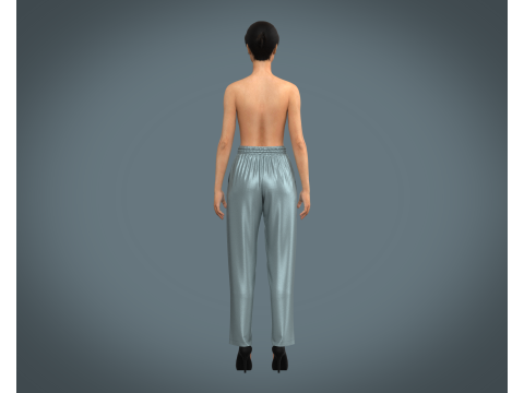 Ladies Silk Jogger 3D-Modell