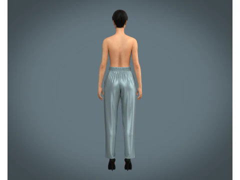 Ladies Silk Jogger 3D Model