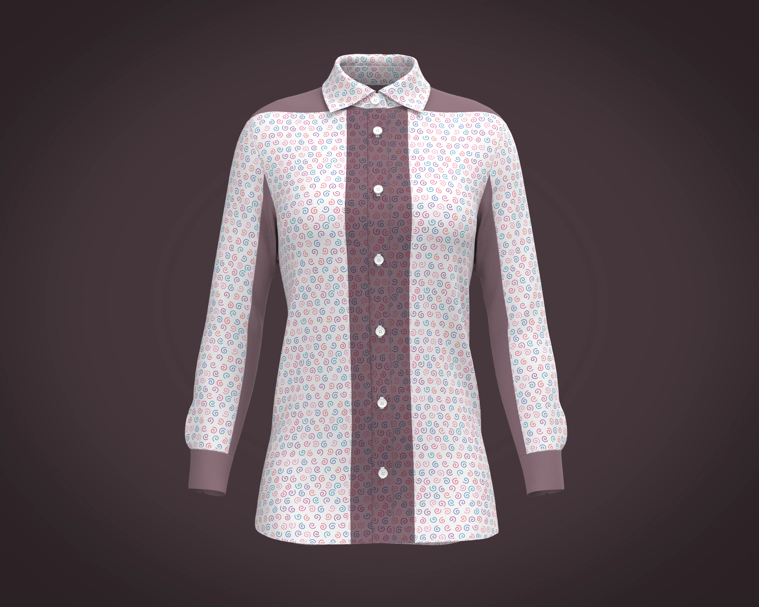 Female Print Shirt 3D Model .c4d .max .obj .3ds .fbx .stl .blend