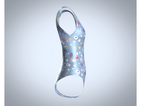 Girls Bodysuit - AOP 3D Модель