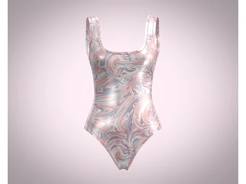 Bodysuit Anak Perempuan Model 3D