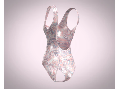 Girls Bodysuit 3D Model