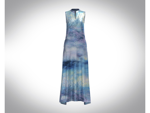 Girls Blue Dress 3D Модель