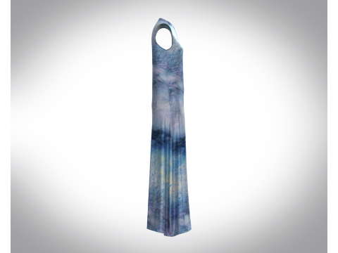 Girls Blue Dress 3D Модель